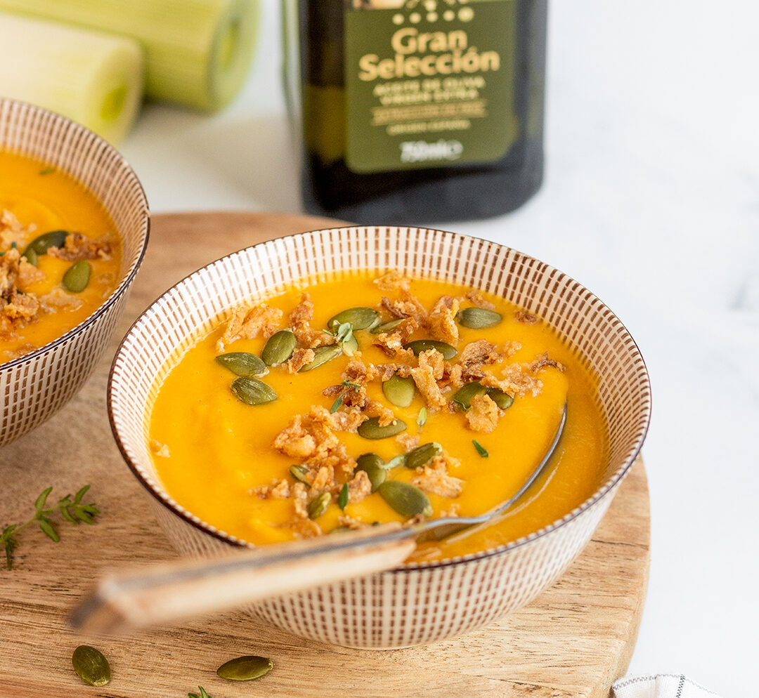 Crema de Calabaza Asada con AOVE Crema de Calabaza Asada con AOVE