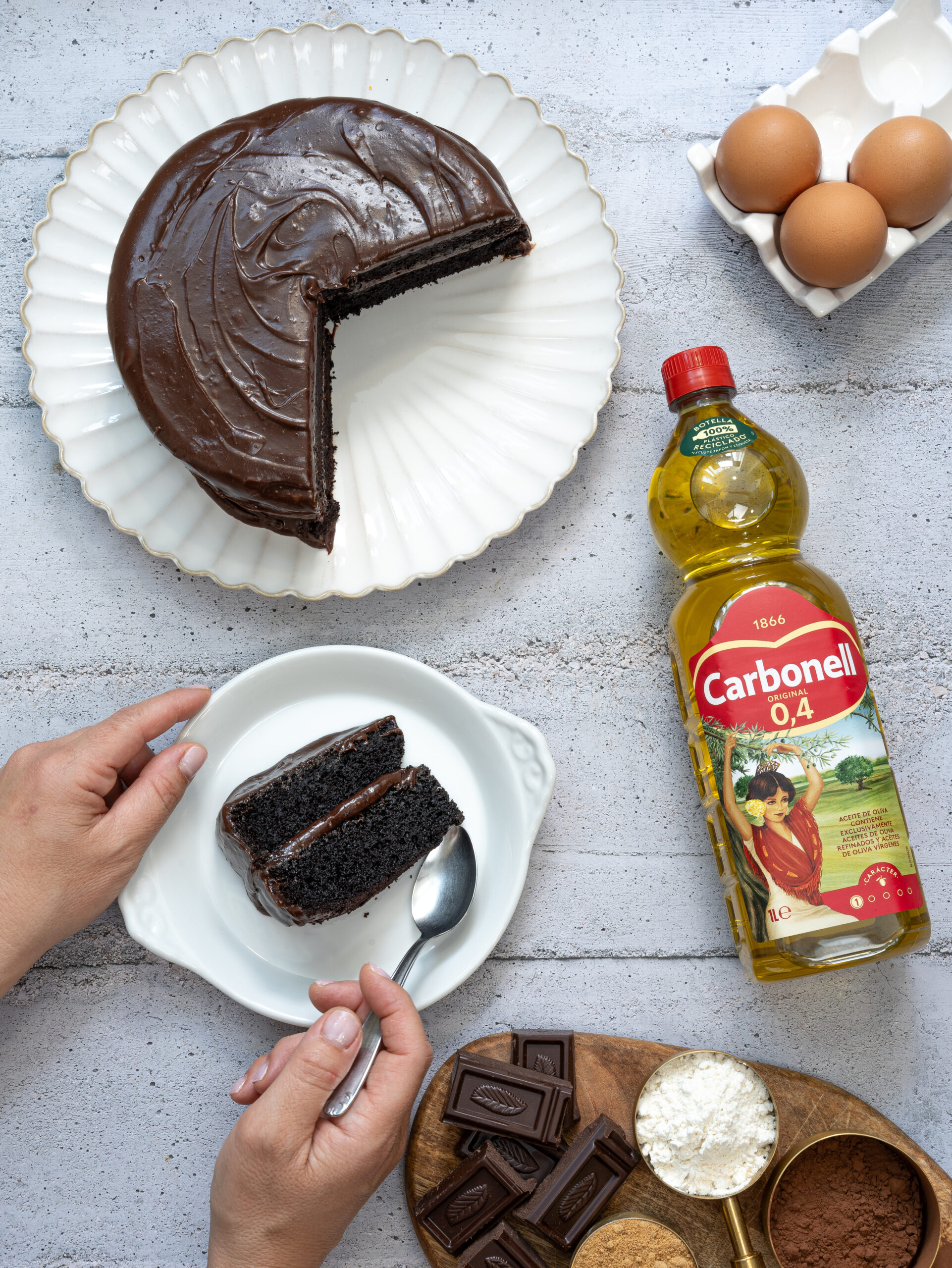 Bizcocho de Chocolate con Aceite de Oliva